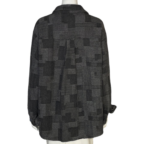 Camisa Butcher Oversize Gris-Talla M