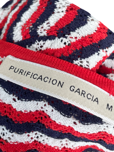 Blusa Purificaciòn Garcia Punto Rojo-Talla M
