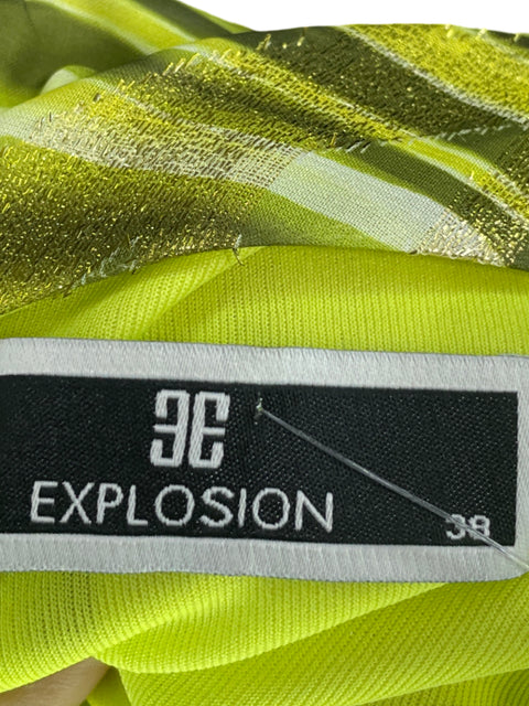 Vestido Explosión Verde Metalizado-Talla 38