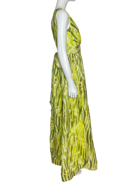 Vestido Explosión Verde Metalizado-Talla 38
