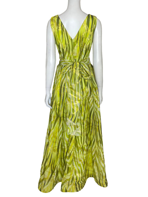 Vestido Explosión Verde Metalizado-Talla 38