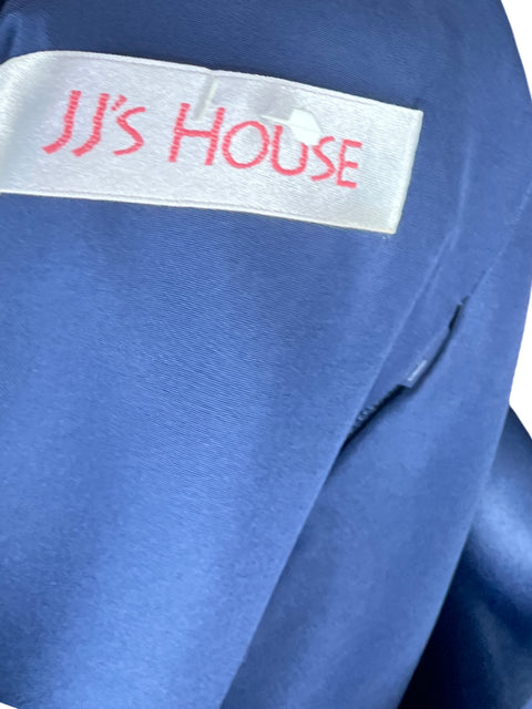 Vestido JJS House Satinado Azul Navy-Talla M