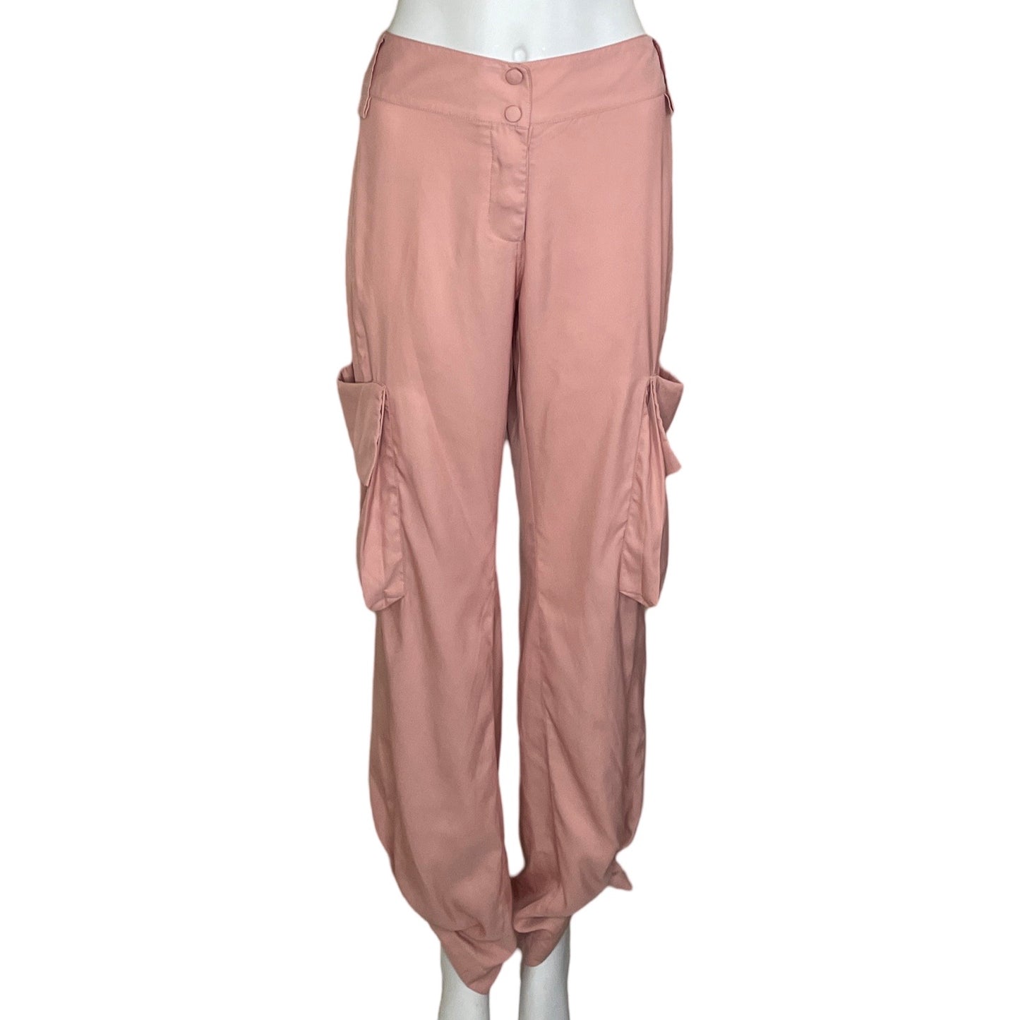 Pantalón Maria Elena Villamil Bolsillos Rosado-
Talla 10
