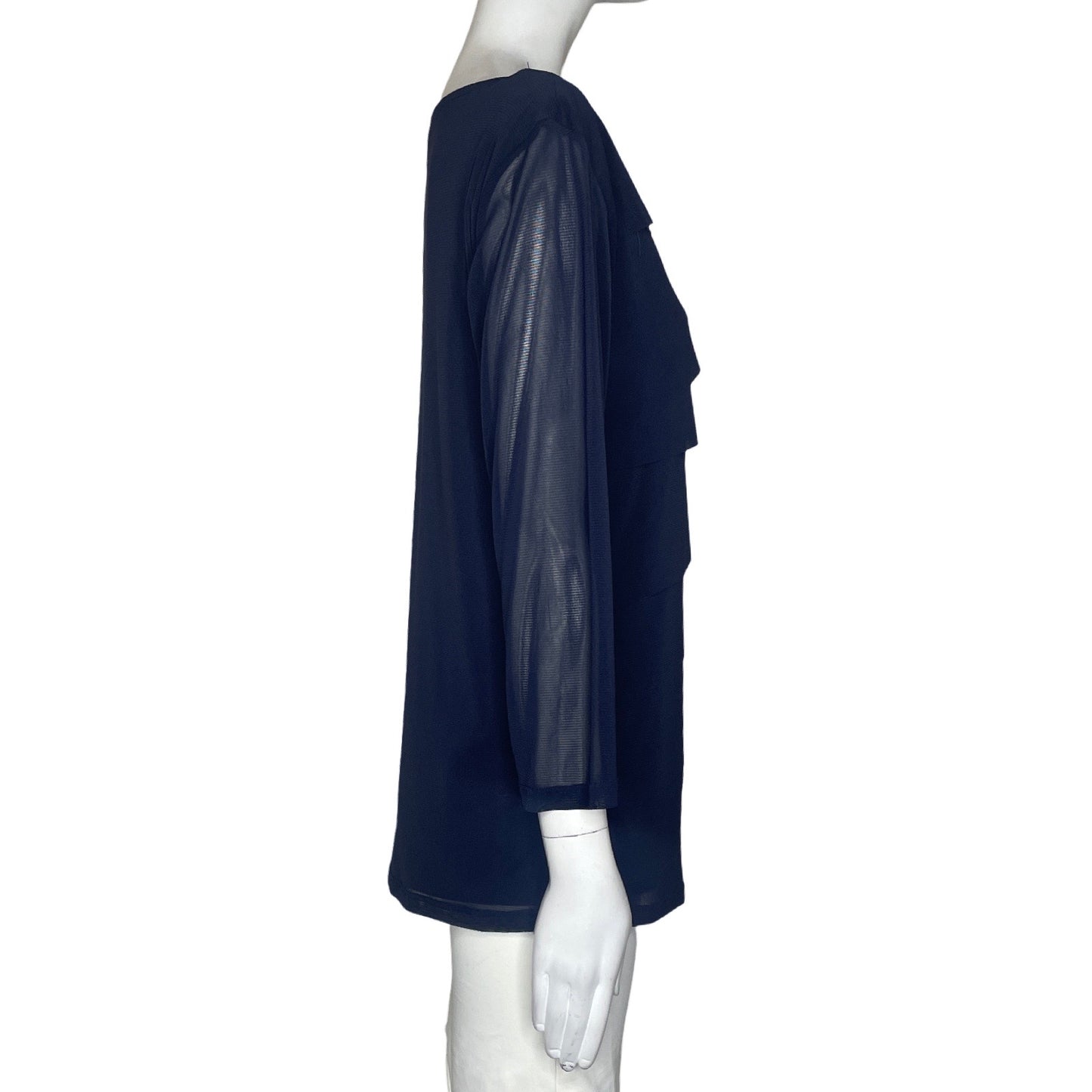 Blusa B-Chic Cuello Redondo Azul-Talla L