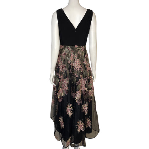 Vestido Tesoro TPS Brillante Floral Negro - Talla M