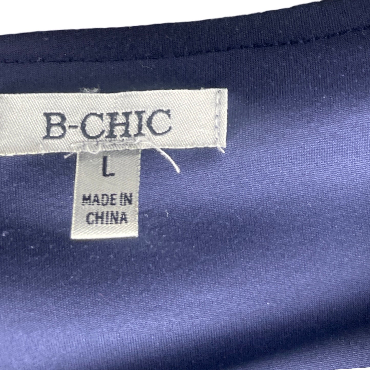 Blusa B-Chic Cuello Redondo Azul-Talla L