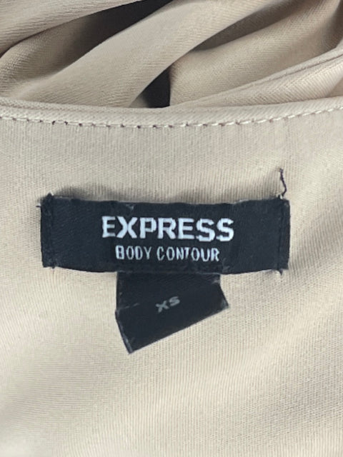 Top Express High Neck Beige-Talla XS