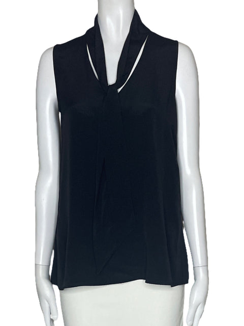 Blusa Comma Sin Mangas Lazo Negro-Talla 32