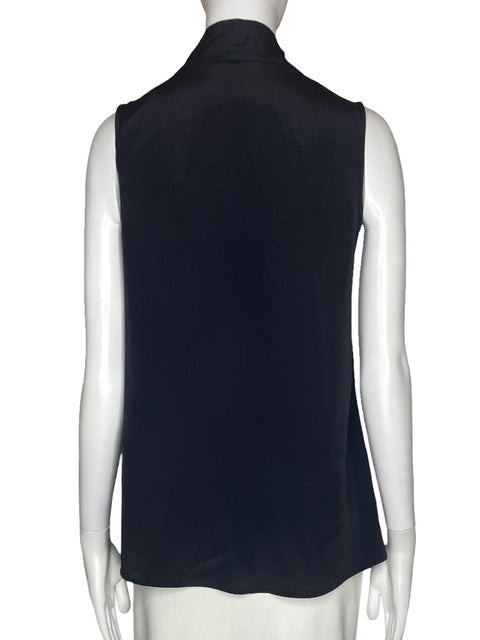 Blusa Comma Sin Mangas Lazo Negro-Talla 32