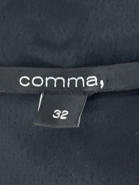 Blusa Comma Sin Mangas Lazo Negro-Talla 32