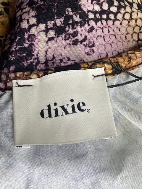 Vestido Dixie Cut Out Animal Print Amarillo-Talla S