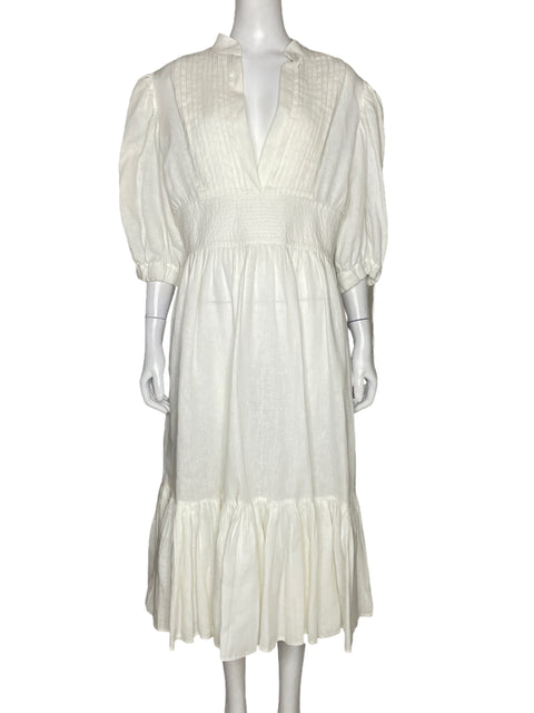Vestido GM Goretty Media Mangas
Abullonada Blanco-Talla L