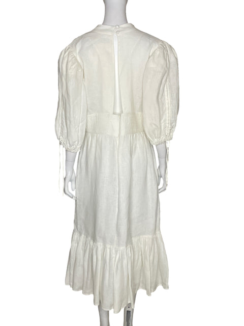Vestido GM Goretty Media Mangas
Abullonada Blanco-Talla L