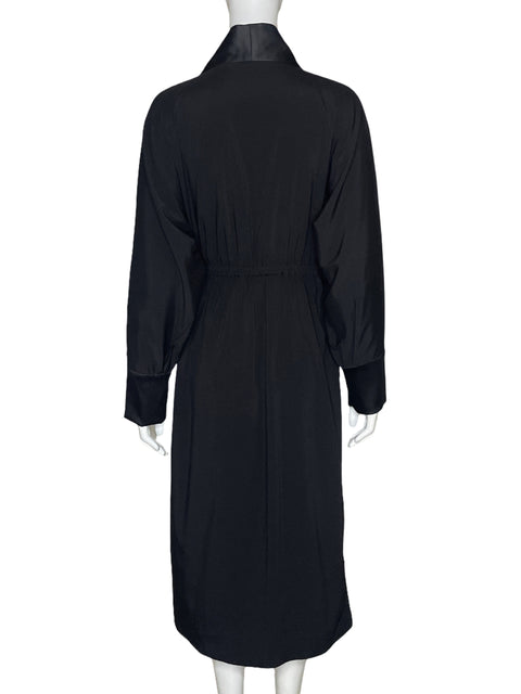 Vestido Sanna Cremallera Midi Negro-Talla L