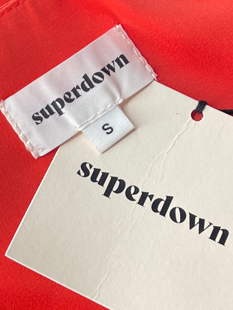 Top Superdown Tirantes Fluida Naranja-Talla S