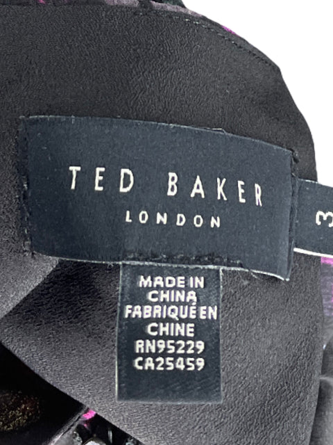 Vestido Ted Baker Estampado Azul-Talla 3