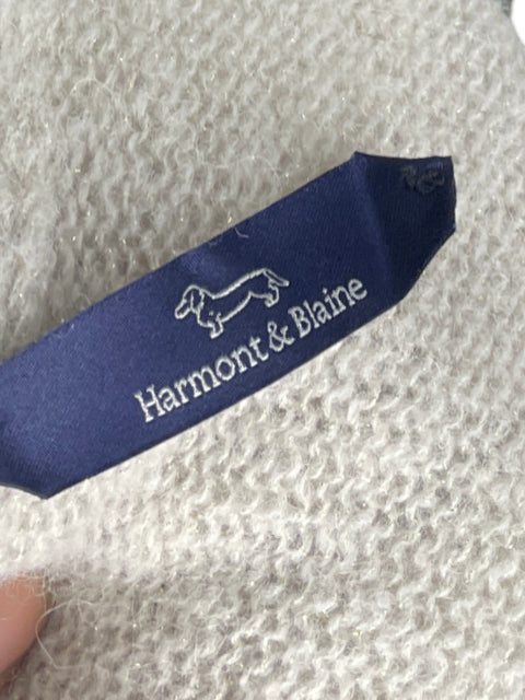 Abrigo Harmont & Blaine Tejido Gris-Talla S