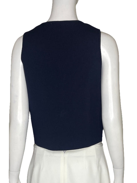 Chaleco Zara Punto Azul-Talla L
