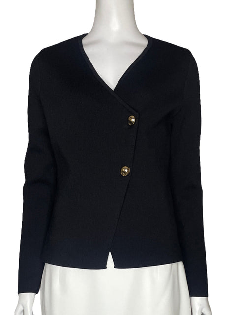 Chaqueta Zara Punto Negro-Talla L
