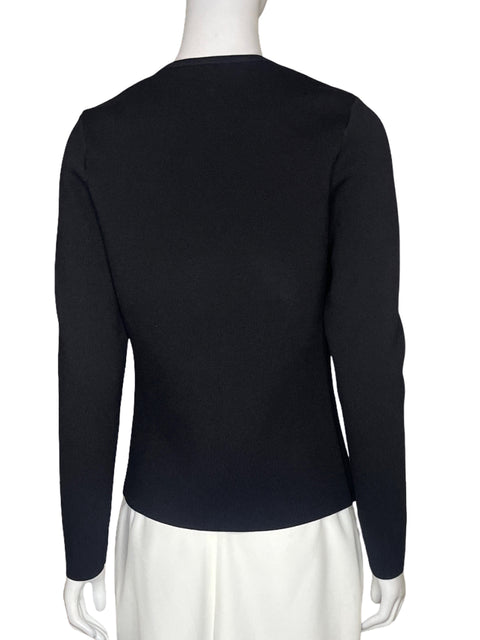 Chaqueta Zara Punto Negro-Talla L
