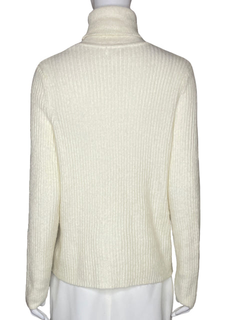 Sweater MNG Turtleneck Blanco-Talla XL