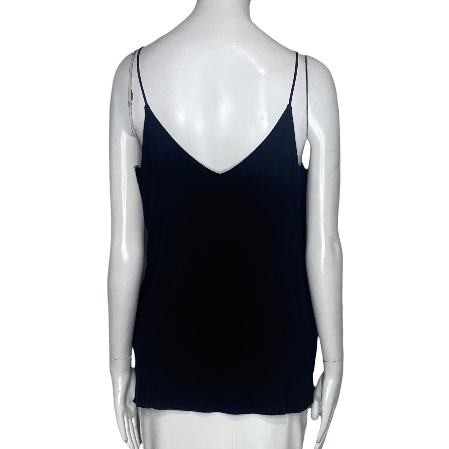 Blusa Bailey/44 Cuello V Encaje Negro-Talla L