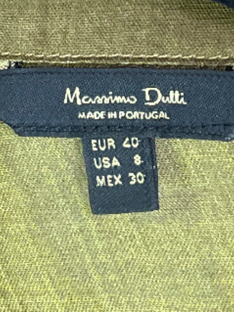 Camisa Massimo Dutti Tie Dye Marron-Talla 8