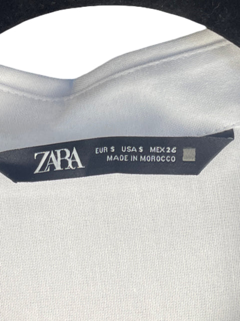 Camisa Zara Oversized Blanco-Talla S