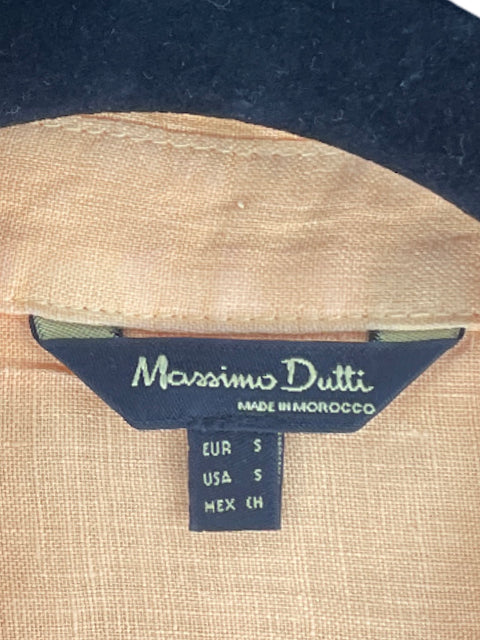 Camisa Massimo Dutti Oversized Naranja-Talla S