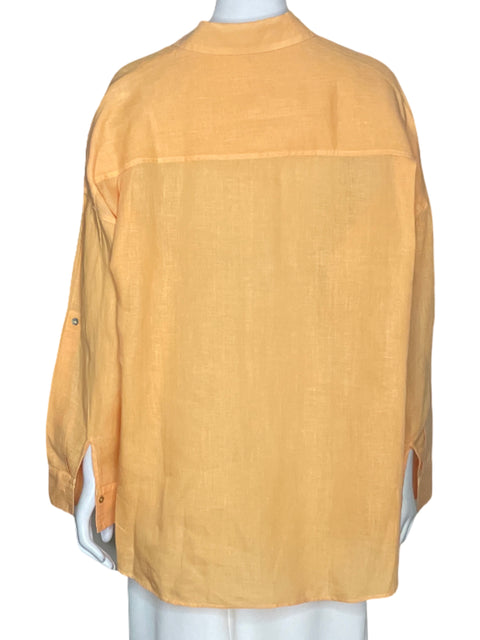 Camisa Massimo Dutti Oversized Naranja-Talla S
