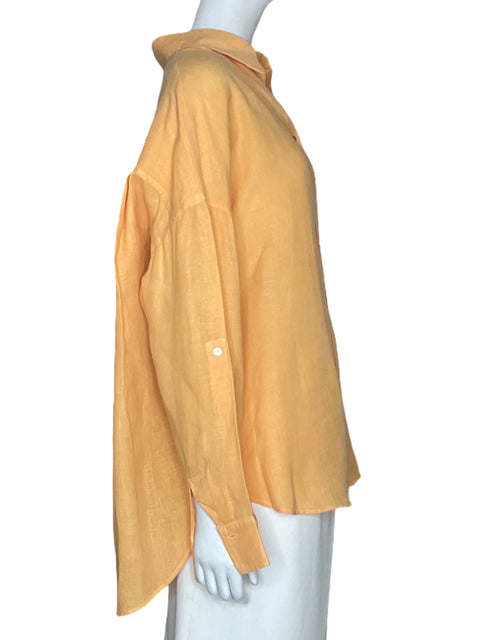 Camisa Massimo Dutti Oversized Naranja-Talla S