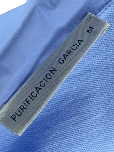 Camisa Purificación Garcia Doble Tela Azul-Talla M