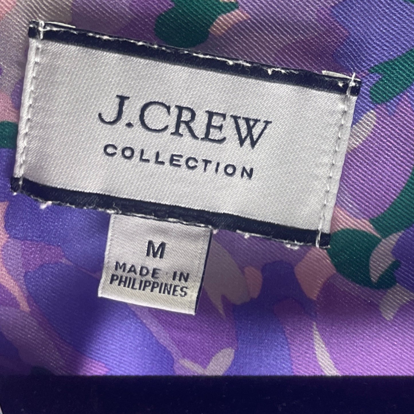 Blusa J.Crew Flowers Corbata Morado-Talla M
