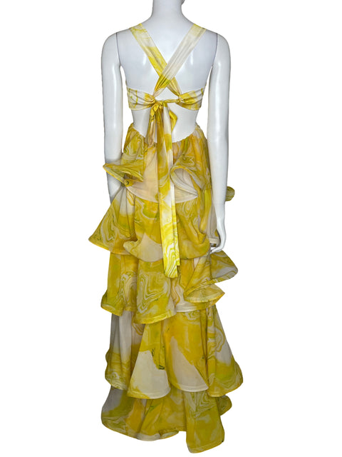 Vestido Leonor Rincon Vuelos Amarillo-Talla 6