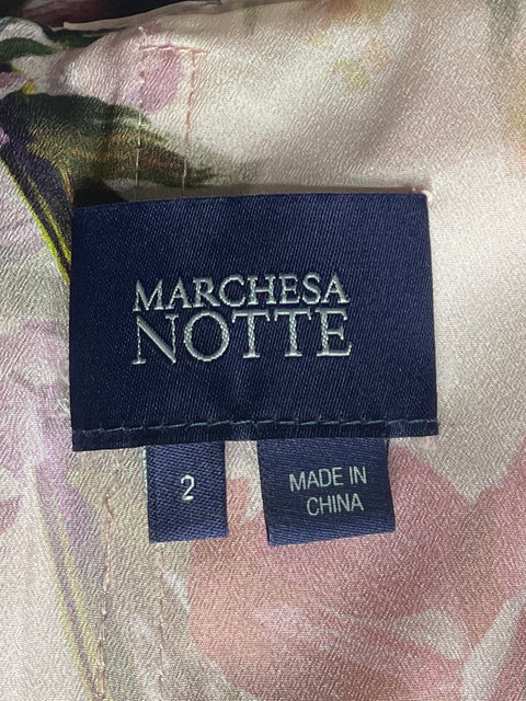 Vestido Marchesa Notte Maxi Dress Rosado-Talla 2