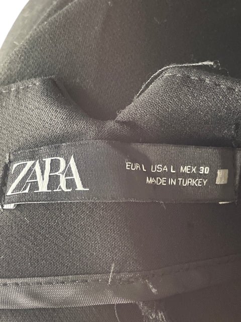 Pantalón Zara Recto Negro-Talla L