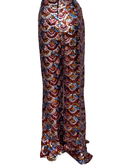 Pantalón Nasty Gal Sequin Boho Marrón-Talla 10