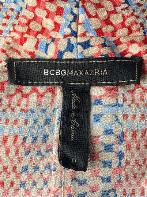 Vestido BCBG Media Manga Azul-Talla 0