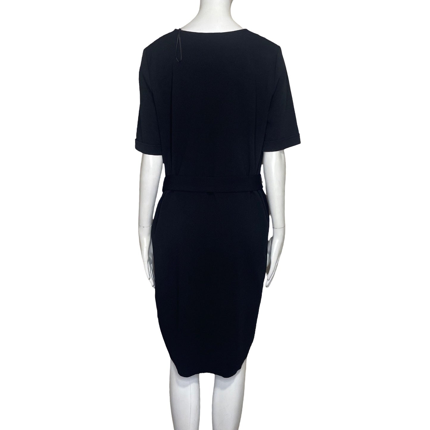 Vestido Zara Cuello V Negro-Talla M