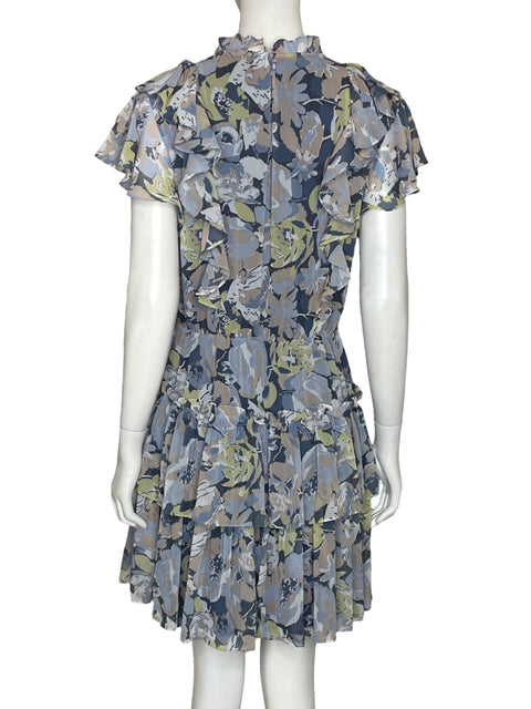 Vestido Ralph Lauren Vuelo Capas Azul-Talla 6