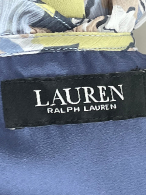 Vestido Ralph Lauren Vuelo Capas Azul-Talla 6