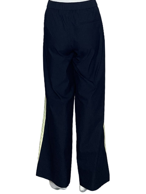 Pantalón Zara Lineas Azul-Talla L