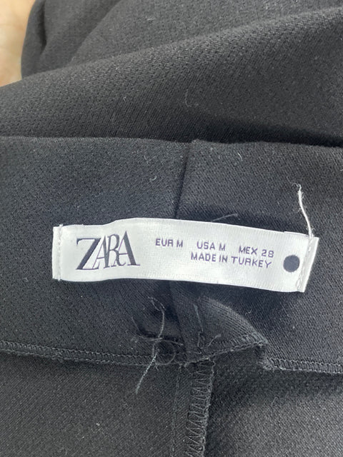 Pantalón Zara Cinta Negro-Talla M