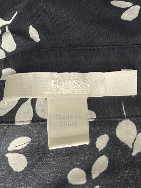 Vestido Hugo Boss Camisero Floral Negro-Talla U