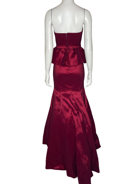 Vestido B.Darlin Strapless Acampanado Rojo-Talla 0