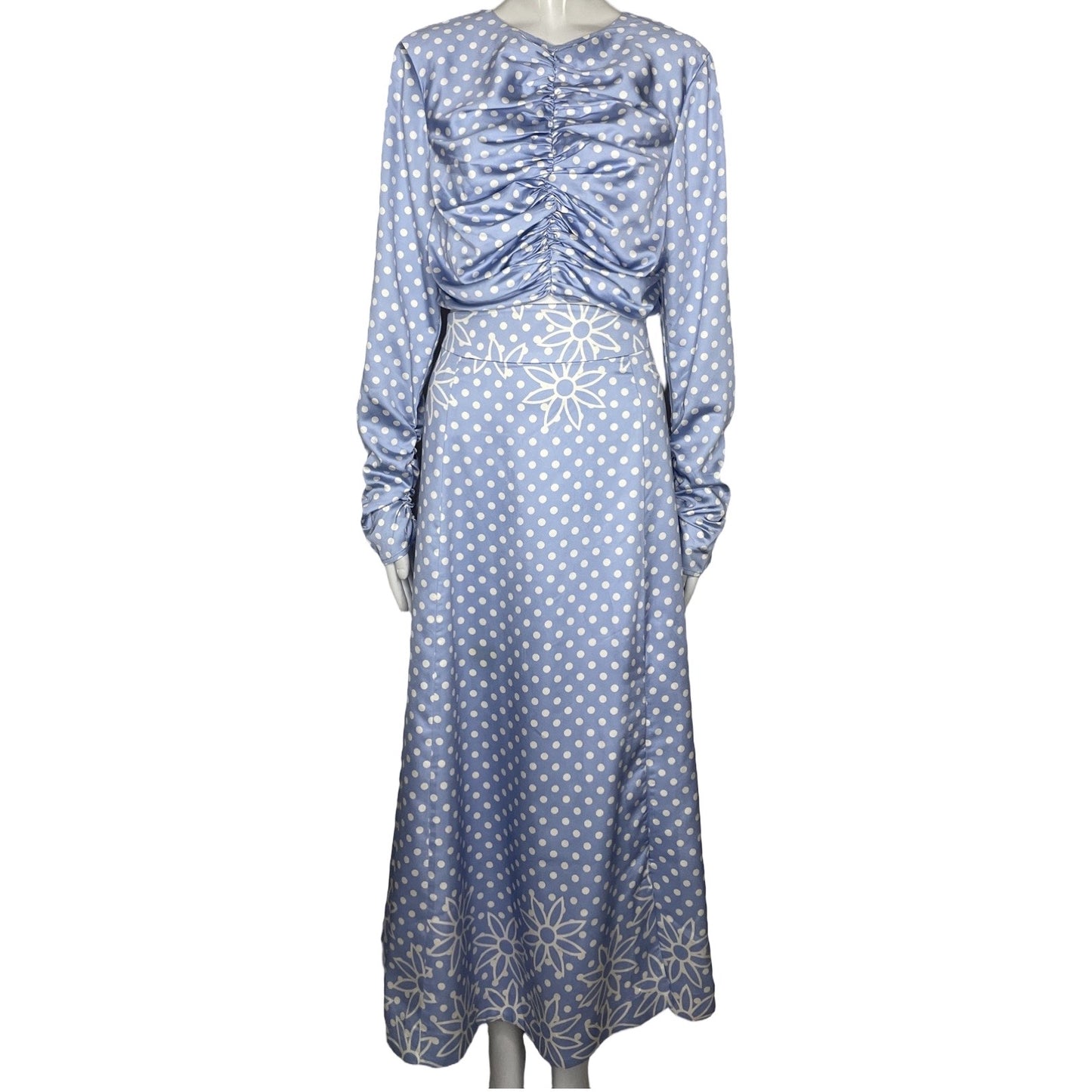 Set Keepsake Falda Lunares Azul-Talla L