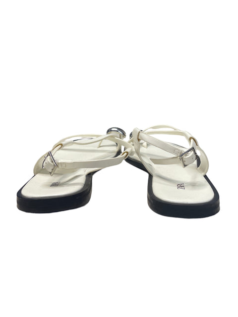 Calzado Zara Flats Blanco-Talla 40