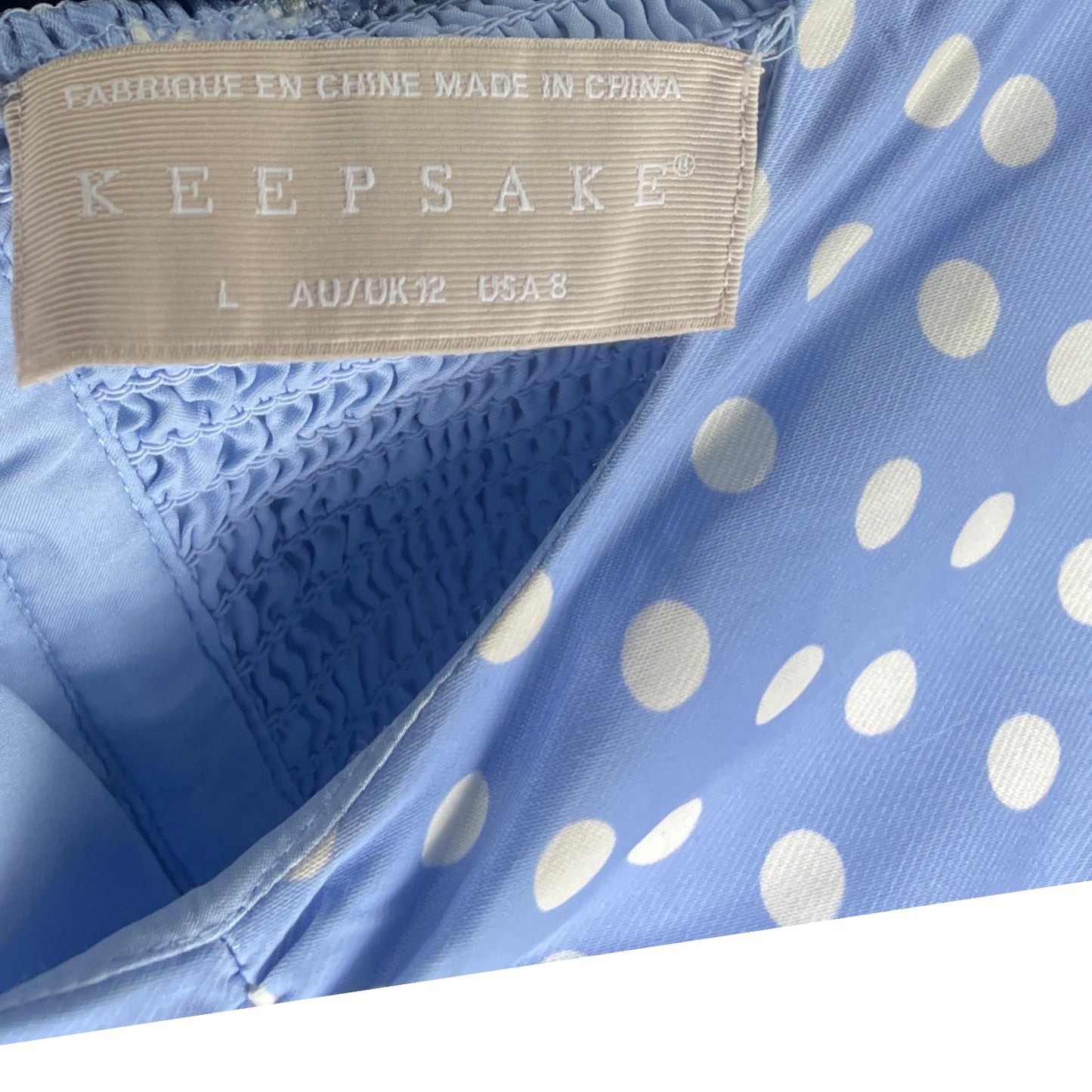 Set Keepsake Falda Lunares Azul-Talla L