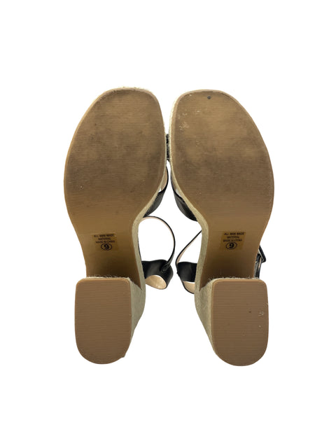 Calzado Soda Taco Cuadrado Yute Negro-Talla 9