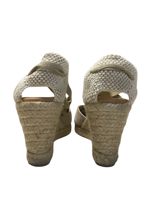Calzado Shiny Wedge Espadrilles Beige-Talla 40